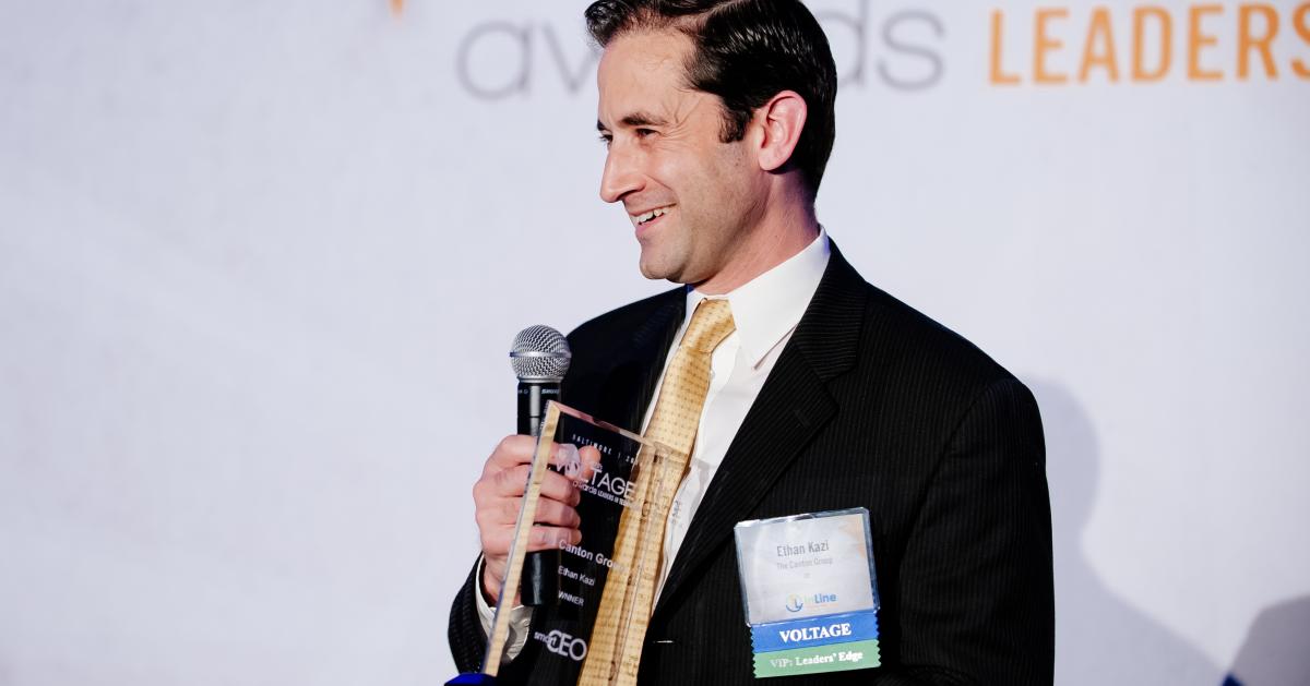 Canton Group CEO, Ethan Kazi wins Voltage Award for "Leaders in Technology, Innovation" from SmartCEO